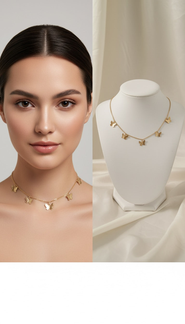 Collier Papillon d’Or