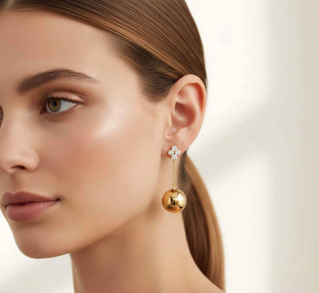 Boucles d’oreilles boule