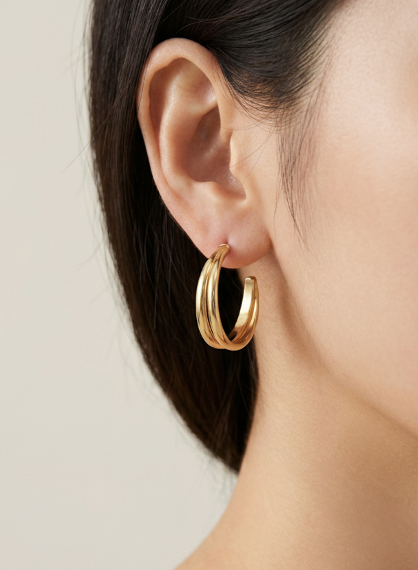 Boucles Élégance Dorée