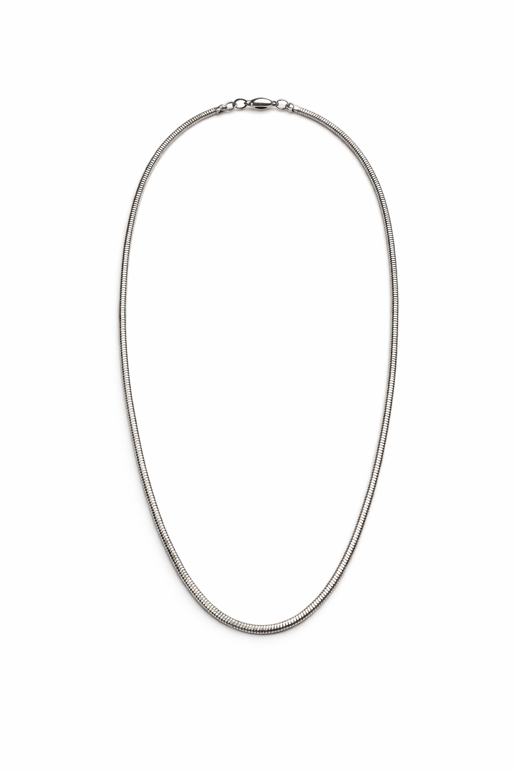 Collier Serpent Fin – Acier Inoxydable