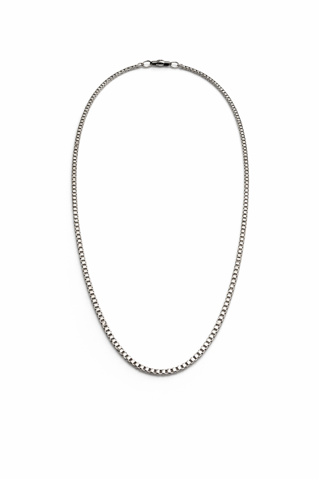 Collier Box Fin – Acier Inoxydable