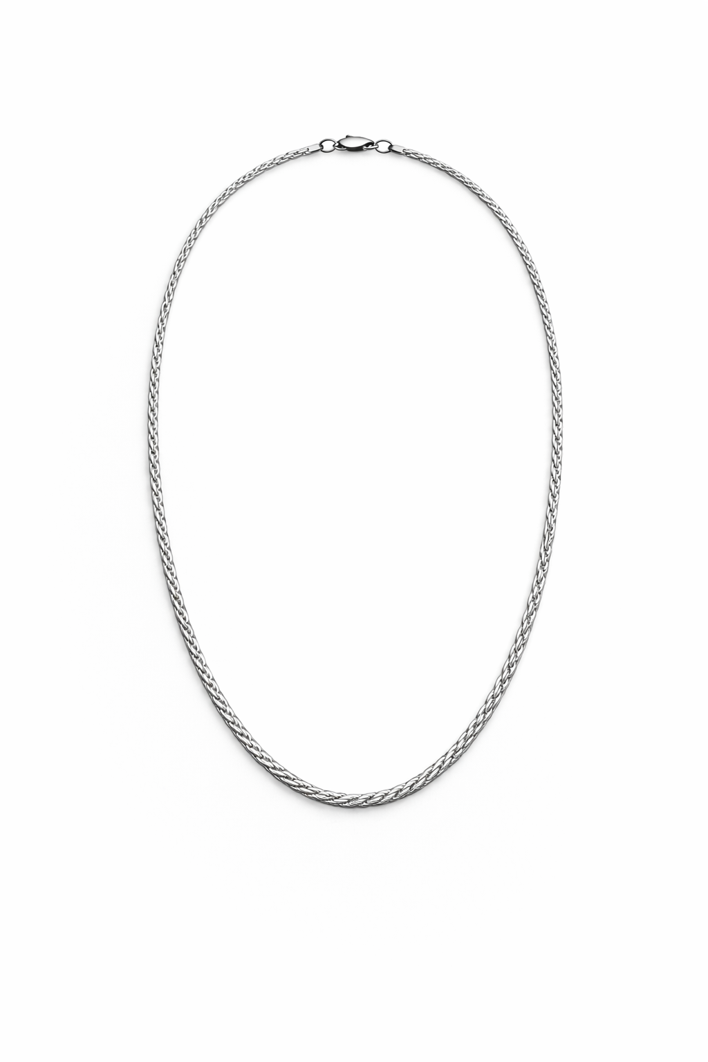 Collier Torsadé Fin – Acier Inoxydable