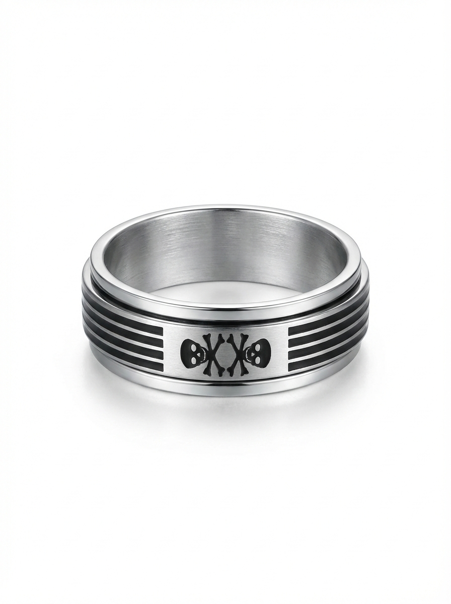 Bague Homme Skull XX – Acier Inoxydable