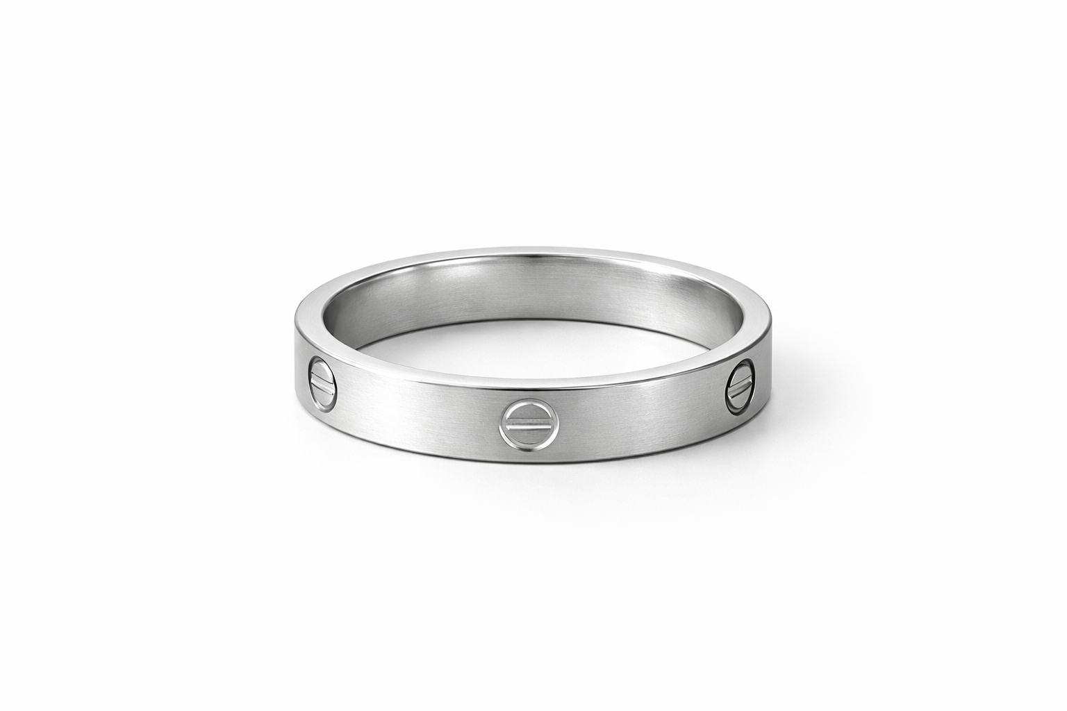 Bague Eterna à Vis – Finition Argent