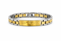 Bracelet Homme Acier Inoxydable Bicolore Méduse Impériale