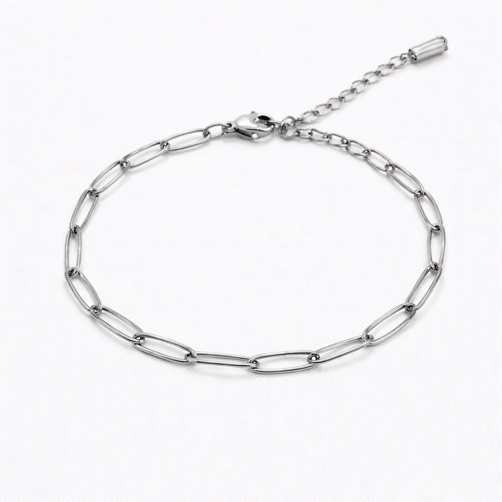 Bracelet Paperclip Minimal Acier Inoxydable