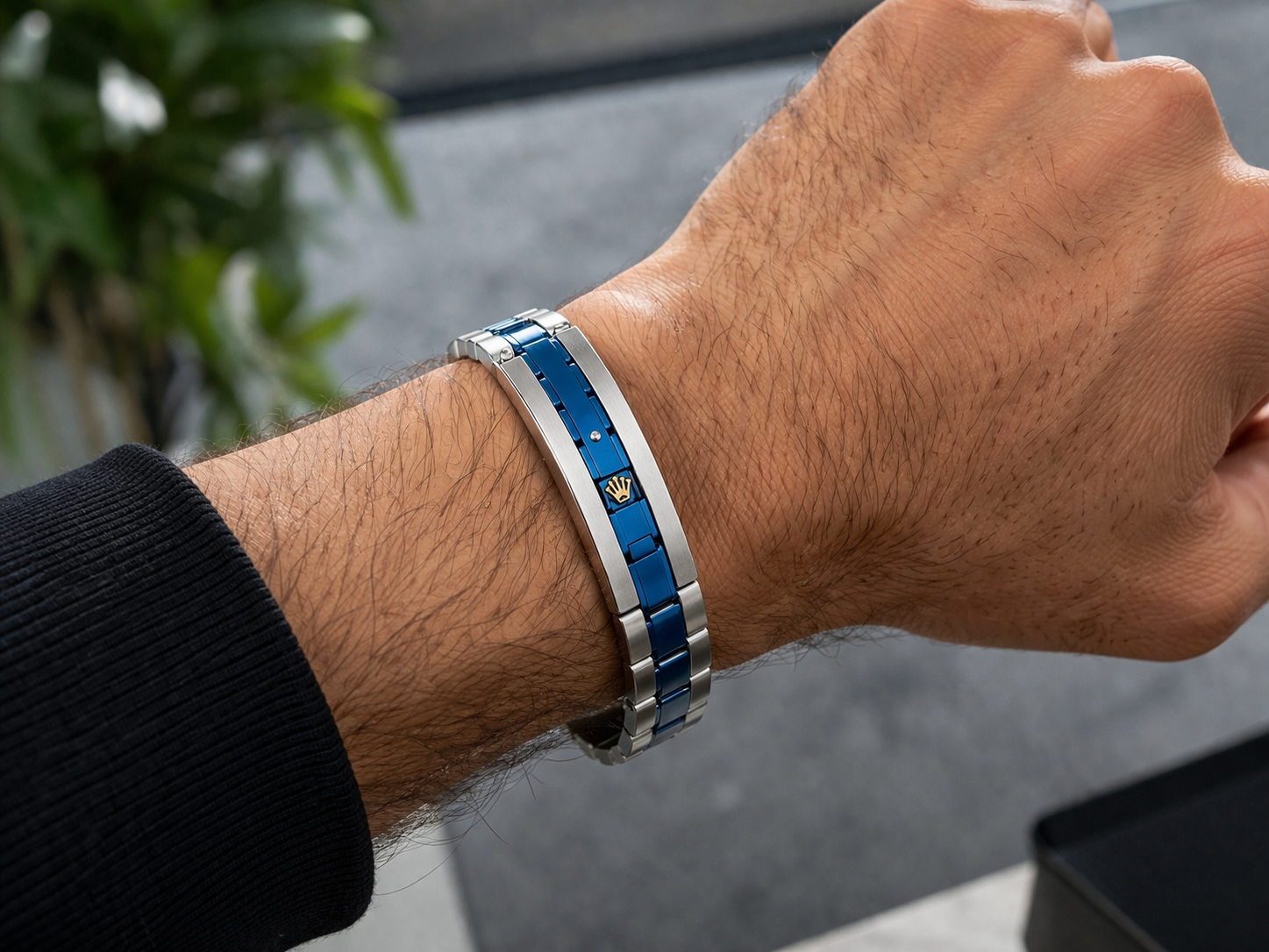 Bracelet Blue Crown Signature