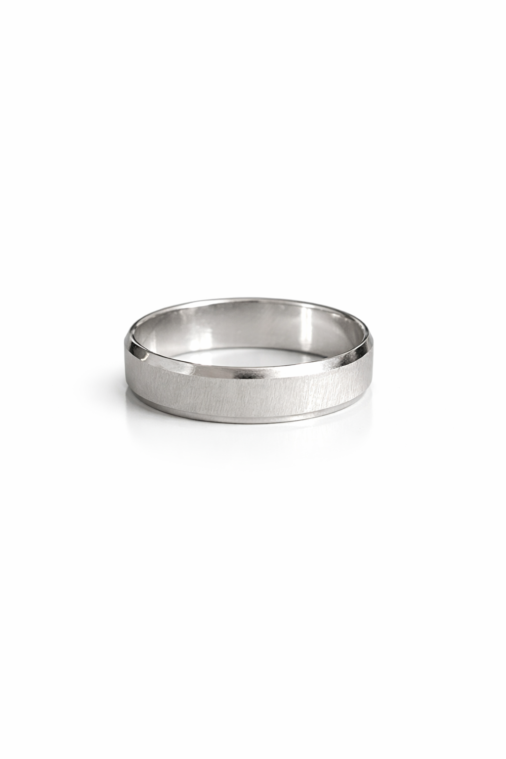 Bague Minimaliste Acier Inoxydable – Finition Brossée Premium